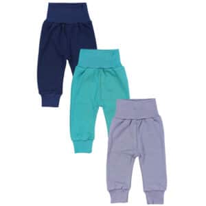 TupTam Baby Jungen Lange Pumphose 3er Pack grau/grün