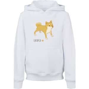 F4NT4STIC Hoodie Shiba Inu Hund weiß