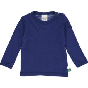 Fred's World Langarmshirt aus Merinowolle Deep blue