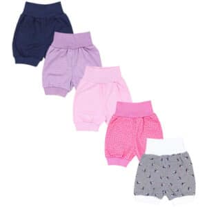 TupTam Baby Mädchen Sommershorts 5er Set lila