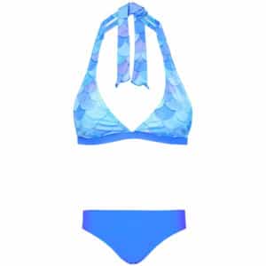 Aquarti Mädchen Bikini Set Zweiteilig Bikinislip Bustier türkis/blau