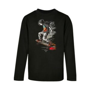 F4NT4STIC Longsleeve Shirt Skateboarder schwarz