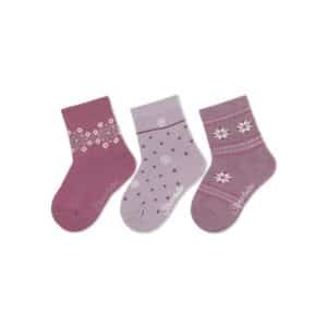 Sterntaler Baby-Söckchen 3er-Pack Norweger pink