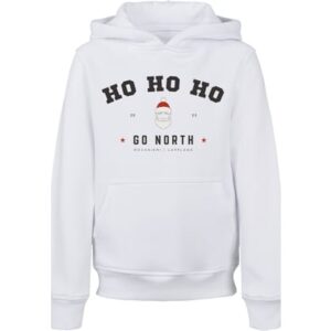 F4NT4STIC Hoodie Ho Ho Ho Santa Claus Weihnachten weiß