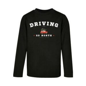 F4NT4STIC Longsleeve Shirt Driving Home Weihnachten schwarz