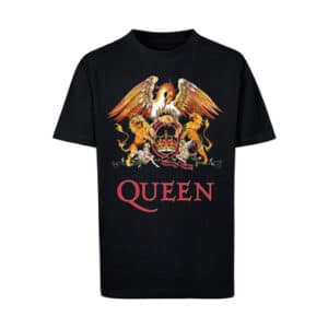 F4NT4STIC T-Shirt Queen Rockband Classic Crest Black schwarz