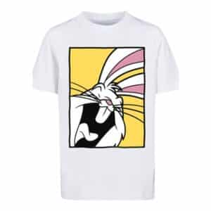 F4NT4STIC T-Shirt Looney Tunes Bugs Bunny Laughing weiß