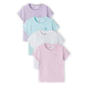 MINOTI 4er-Pack T-Shirts Weiß/Blau/Rosa