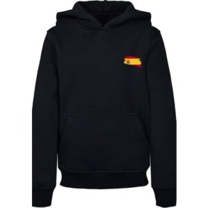 F4NT4STIC Hoodie Spain Spanien Flagge schwarz