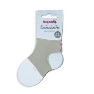 Hoppediz Babysocken Sockenhalter grau