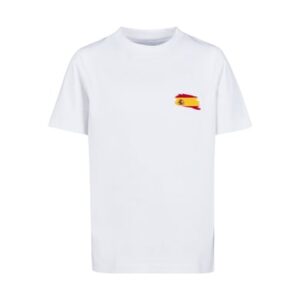 F4NT4STIC T-Shirt Spain Spanien Flagge weiß