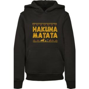 F4NT4STIC Hoodie Disney König der Löwen Hakuna Matata schwarz