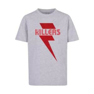 F4NT4STIC T-Shirt The Killers Rock Band Red Bolt heather grey