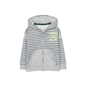 MINOTI Sweatjacke Grau/Dunkelblau