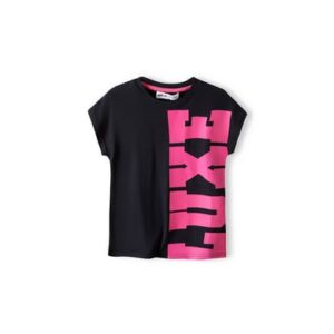 MINOTI T-Shirt Schwarz/Rosa