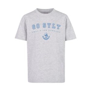 F4NT4STIC T-Shirt Go Sylt Knut & Jan Hamburg heather grey