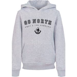 F4NT4STIC Hoodie Go North Knut & Jan Hamburg heather grey