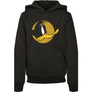 F4NT4STIC Hoodie Looney Tunes Daffy Duck Dotted Cartoon Logo schwarz