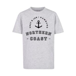 F4NT4STIC T-Shirt Northern Coast Knut & Jan Hamburg heather grey