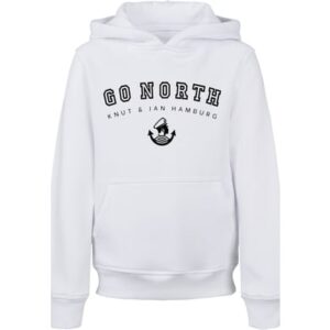 F4NT4STIC Hoodie Go North Knut & Jan Hamburg weiß