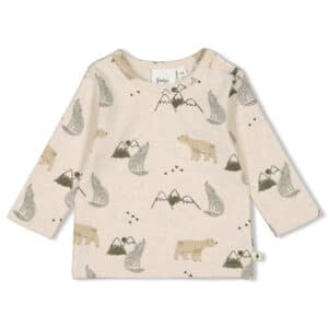 Feetje Langarmshirt AOP Brave Natur Melange