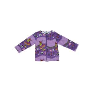 Smafolk Sweatjacke Landschaft und Äpfeln purple heart