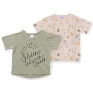 LITTLE T-Shirt Doppelpack Savannah olive green