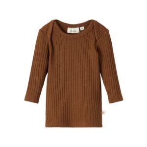 Lil'Atelier Langarmshirt Nbnikar Cambridge Brown