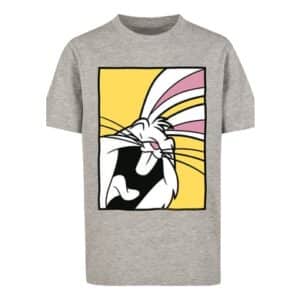 F4NT4STIC T-Shirt Looney Tunes Bugs Bunny Laughing heather grey