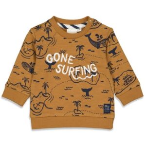 Feetje Sweatshirt No Waves No Fun Camel