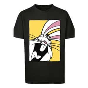 F4NT4STIC T-Shirt Looney Tunes Bugs Bunny Laughing schwarz