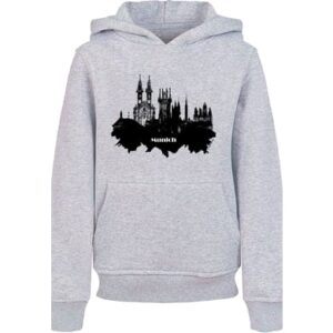 F4NT4STIC Hoodie Cities Collection - Munich skyline heather grey