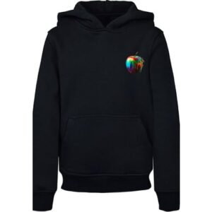 F4NT4STIC Hoodie Colorfood Collection - Rainbow Apple schwarz