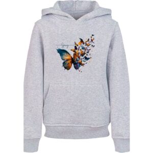 F4NT4STIC Hoodie Schmetterling Frühling Hoodie Unisex heather grey