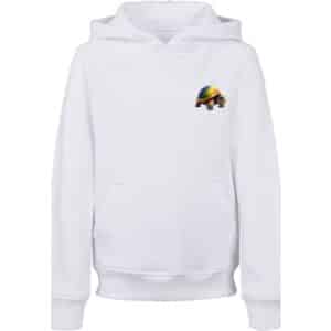 F4NT4STIC Hoodie Rainbow Turtle HOODIE UNISEX weiß