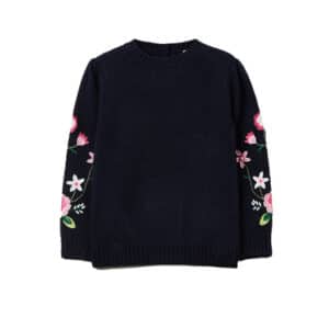 OVS Strickpullover floral blau