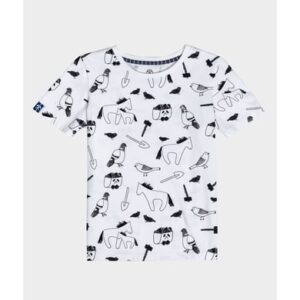 Kohlenknirpse T-Shirt Tierische Kumpel Ecru/Allover