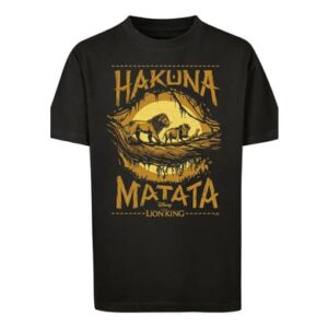 F4NT4STIC T-Shirt König der Löwen Hakuna Matata schwarz