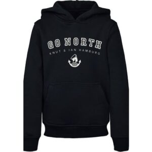 F4NT4STIC Hoodie Go North Knut & Jan Hamburg schwarz