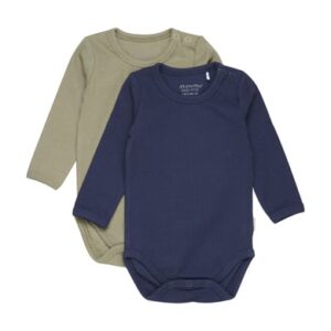 Minymo Langarmbody 2er Pack Dark Navy