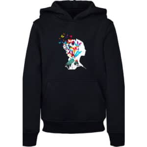 F4NT4STIC Hoodie Schmetterling Silhouette HOODIE UNISEX schwarz