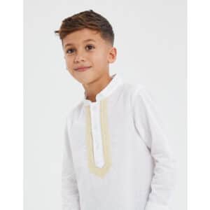 Threadboys Langarmhemd TBB Woven Eid Braden White