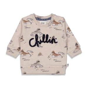 Feetje Sweatshirt Cool As Ever Offwhite Melange