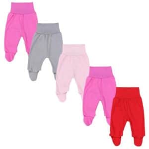 TupTam Baby Strampelhose mit Fuß 5er Pack pink/rosa