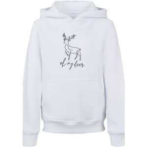 F4NT4STIC Hoodie Winter Christmas Deer weiß