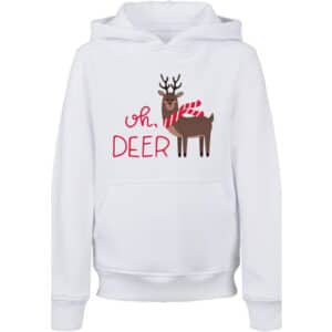 F4NT4STIC Hoodie Christmas Deer weiß