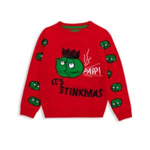 Threadboys Weihnachtspullover THB Stinkmas rot