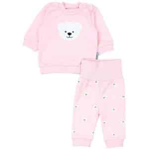 TupTam Baby Mädchen Langarmshirt Babyhose Outfit 2teilig rosa/weiß