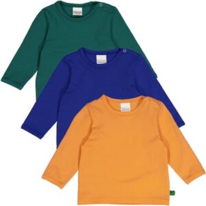 Fred's World Babylangarmshirt 3er-Pack Tangarine/ Cucumber/ Surf