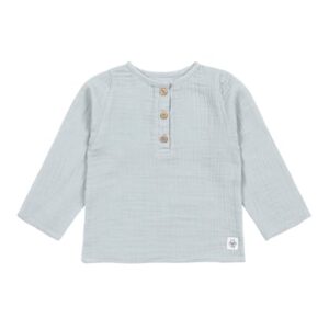 LÄSSIG Musselin Langarmshirt powder blue